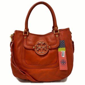35% OFF Tory Burch Amanda Wild-berry Orange Satchel